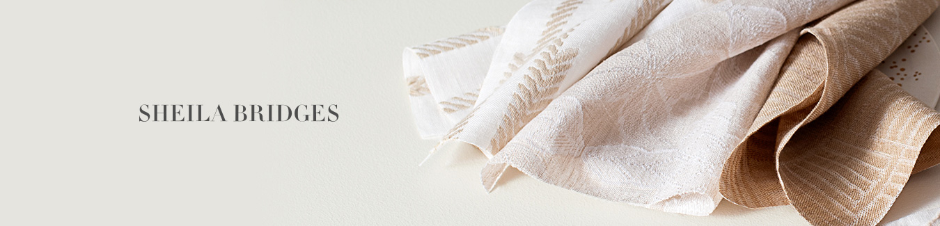 Sheila Bridges fabric swatches in various patterns